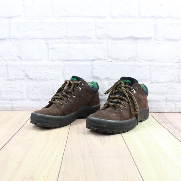 Sebago Brown Leather Waterproof Outdoor Work Hike Tie Boots Size 8.5 M - Picture 2 of 9